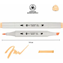 Маркер акварельний Santi sketch SM-16 тілесний 6 шт. (390521) - мініатюра 2