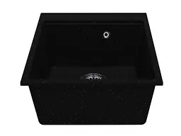 Кухонна мийка Miraggio LAGOON 420 black (0002563) Граніт, Під стільницю/Врізна, Чорний - мініатюра 3