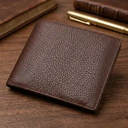Чудовий чоловічий портмоне з натуральної зернистої шкіри Canpellini 21775 коричневе - мініатюра 4