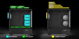 Zalman Корпус Chronix V2 без БР, 1xUSB3.0, 1xUSB2.0, 1x Type C, 2x120мм ARGB Reverse, 4x120мм ARGB, VGA 410мм, LCS ready, TG Side/Front Panel, ATX, чорний - мініатюра 7