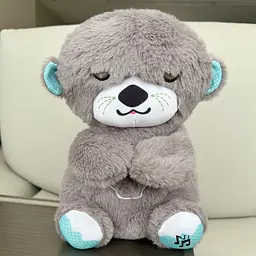 Плюшева іграшка - нічник Видрочка Soothe Snuggle Otter · Іграшка для дитини Казкові сни з музикою, підсвічуванням, диханням - мініатюра 4