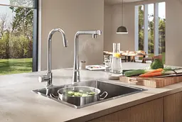 Змішувач для кухні з висувним виливом Grohe Zedra Smartcontrol 31593002, Хром - мініатюра 2
