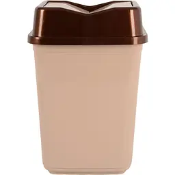 Кошик для сміття Violet House 0091 Метелик з кришкою 50 л Cappuchino (0091 Бабочка CAPPUCHINO с/кр.50 л) - мініатюра 2
