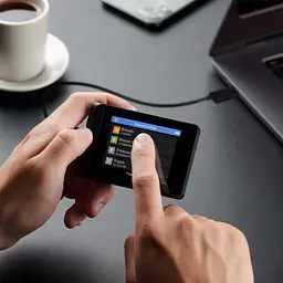 Апаратний криптогаманець SecuX W20 з сенсорним екраном і Bluetooth — Чорний - мініатюра 2