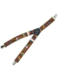 Підтяжки дитячі Weatro Коричневі det-pd-044 (det-pd-044) - мініатюра 3