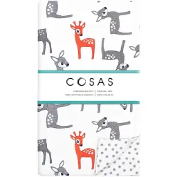 Підковдра дитяча Cosas Bambi 110х140 см сіра (Bambi_GreyBlots_140q) - мініатюра 2