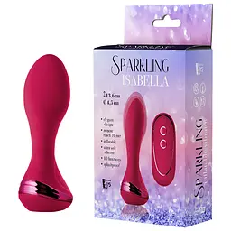 Анальна пробка Dream Toys Sparkling Isabella 13.6 см (червоний) - мініатюра 4