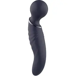 Вібромасажер Dreamtoys Glam Dual Wand Vibe 21.5 см синій