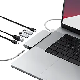 Адаптер Satechi Aluminum USB-C Pro Hub Mini Adapter Silver (ST-UCPHMIS) - мініатюра 5
