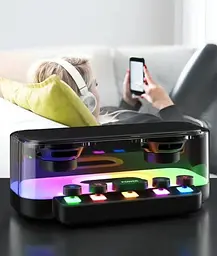 Портативна колонка Bluetooth з підсвічуванням RGB Bluetooth 5.0, Type-C. - мініатюра 4