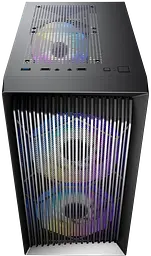 Корпус 1stPlayer BS-2-BK-3F1 RGB Black - мініатюра 3