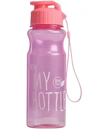 Пляшка для води та напоїв My Bottle 600 мл дорожня пластикова Рожева
