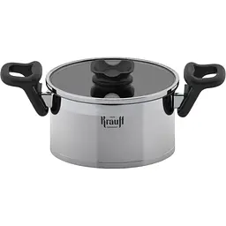Каструля з кришкою Krauff Elegance 26-247-028 16 см 2 л срібляста