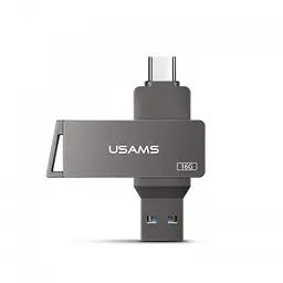 Флешка подвійна USAMS 16 GB металева Type-C OTG USB 3.0 (US-ZB198) - мініатюра 3