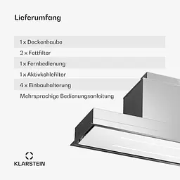 Витяжка Klarstein High Line Eco 90 (10045361) - мініатюра 3
