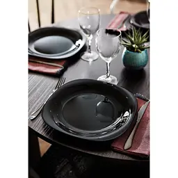 Тарілка обідня Luminarc Carine Black квадратна 26 см (L9817) - мініатюра 2