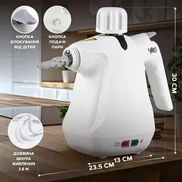 Багатофункціональний ручний пароочисник — Handheld Steam Cleaner - мініатюра 7