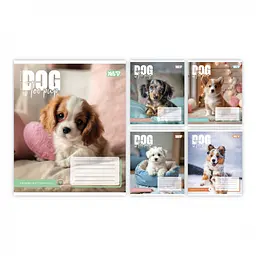 Набір зошитів Yes Dog Too Pup коса лінія 12 аркушів 25 шт 768733