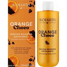 Гель для душу Bioearth Botanique Chocolate Orange Choco Exfoliating Shower Gel Апельсин та шоколад відлущувальний 250 мл - мініатюра 2