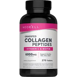 Колагенові пептиди типів I та III Neocell Grassfed Collagen Peptides + C & Biotin 270 таблеток