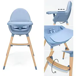 Стільчик для годування 2в1 Kinderkraft Fini 2 Nordic Breeze (KHFINI02NOR0000) - мініатюра 5