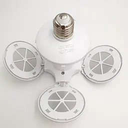 лампочка-люстра світлодіодна розкладна LED-лампа 40 Вт 220 В E27 Football UFO Lamp біла - мініатюра 13