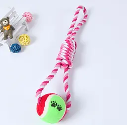 Інтерактивна іграшка для собак Derby Dog Rope Toy with Tennis