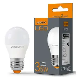 Лампочка Videx G45e 3.5W E27 3000K (VL-G45e-35273) - мініатюра 2