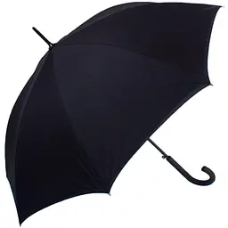 Жіноча парасолька-палиця напівавтомат Fulton 95 см чорна