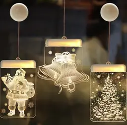Гірлянда Санта 5 фігур 61 LED теплий білий - мініатюра 3