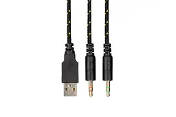 Ігрові навушники 2E GAMING HG300 Black, mini-jack/dual 3,5 мм, LED, 2 м - мініатюра 7