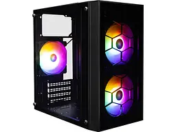 Корпус 1stPlayer X1-BK-3F1 Black (X1-BK-3F1-PS-600FK)