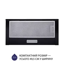 Витяжка телескопічна Minola HTL 5714 BL 1100 LED - мініатюра 2