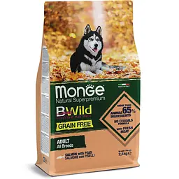 Сухий корм Monge BWild Adult Беззерновий для дорослих собак усіх порід з лососем 15 кг - мініатюра 2