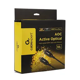 Кабель Cablexpert HDMI - HDMI V 2.1 (M/M), 50 м, Black (CCBP-HDMI8K-AOC-50M-EU) - мініатюра 2