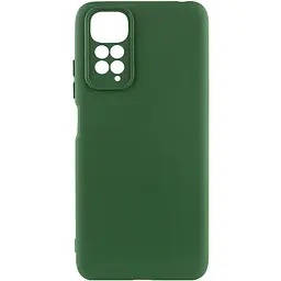 Чохол Silicone Cover Ummi Lakshmi Full Camera (AA) для Xiaomi Redmi Note 11 (Global) / Note 11S Зелений / Dark green