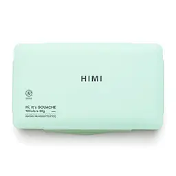 Набір гуашевих фарб Jelly Cup 18×30 мл зелений пластиковий пенал HIMI - мініатюра 8