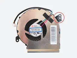 Вентилятор для ноутбука MSI GE62VR, GE72VR, GP72VR, MS-16J9 (PAAD06015SL-N374), DC (5V, 0.5A), 4pin, (для GPU)