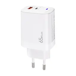 Зарядний пристрій XoKo 1xUSB-C PD65W + 1xUSB QC3.0 GaN white (XK-QC-620) - мініатюра 4