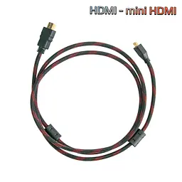 Кабель для монитора HDMI A - mini HDMI C (V1.4) 1.5м мини ашдимиай кабель для телевизора шнур mini HDMI - миниатюра 2