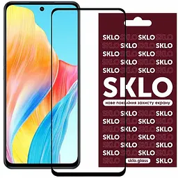 Захисне скло SKLO 3D для Oppo Reno 8 Pro / Reno 11 F Чорний