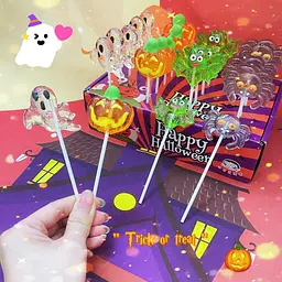 Льодяники на паличці Halloween Lollipop 24шт - мініатюра 3