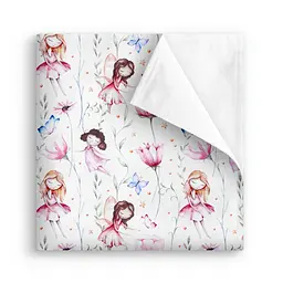 Пелюшка багаторазова Cosas непромокаюча Fairies Flowers 100x140 см, рожева - мініатюра 2