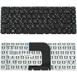 Клавіатура для ноутбука HP (240 G4, 245 G4) rus, black, без фрейма - мініатюра 2