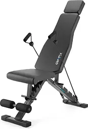 Складана регульована лавка для тренувань Gymtek XL500 з еспандерами