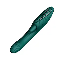 Вібратор-кролик Zalo Ares Turquoise Green зі смарт-управлінням - мініатюра 3