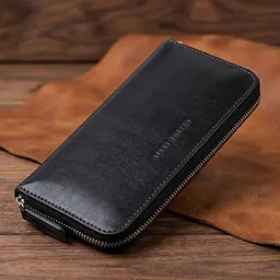 Шкіряний жіночий гаманець Grande Pelle 11562 чорний