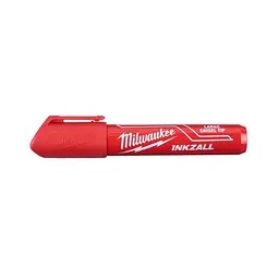 Маркер для будмайданчика INKZALL MILWAUKEE, великий (L), червоний (48223256) (12шт.)