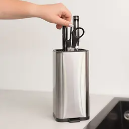 Підставка для ножів МВМ My Home нержавіюча сталь (KP-67 SS/BLACK) - мініатюра 6