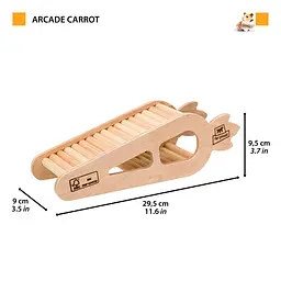 Іграшка для гризунів Ferplast Arcade Arch Wooden Hamster Toy 30x9x9,4 см 84660320 - мініатюра 2